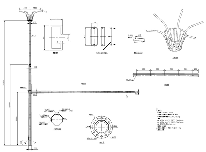 多功能燈桿(十二號桿)16m6 火花籃×13m 監(jiān)控.jpg